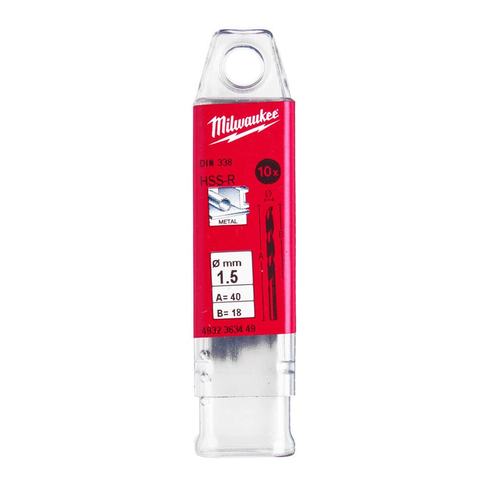 Milwaukee 1.5x40 mm HSS-R Metal Matkap Ucu - 10'lu