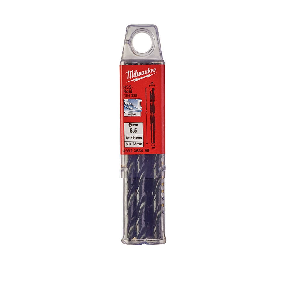 Milwaukee 6.5x101 mm HSS-R Metal Matkap Ucu - 10'lu