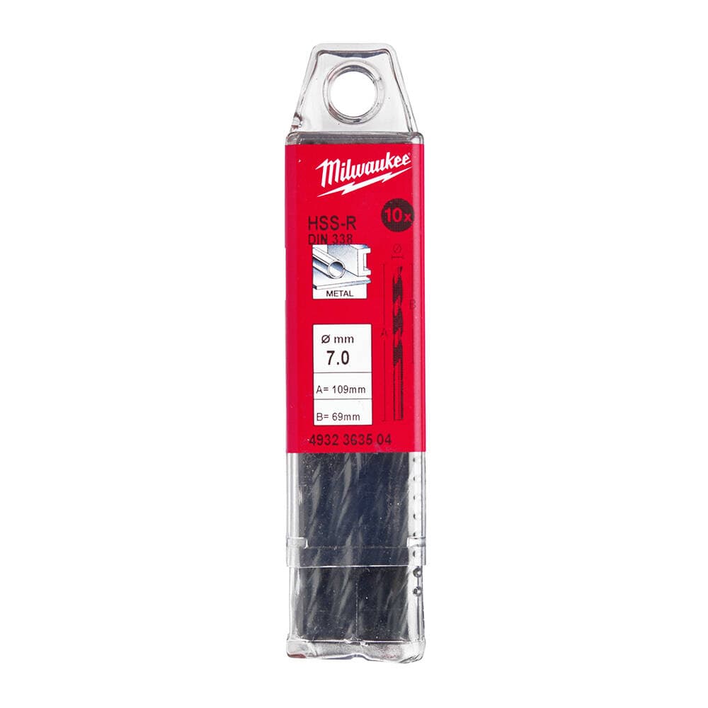 Milwaukee 7.0x109 mm HSS-R Metal Matkap Ucu - 10'lu