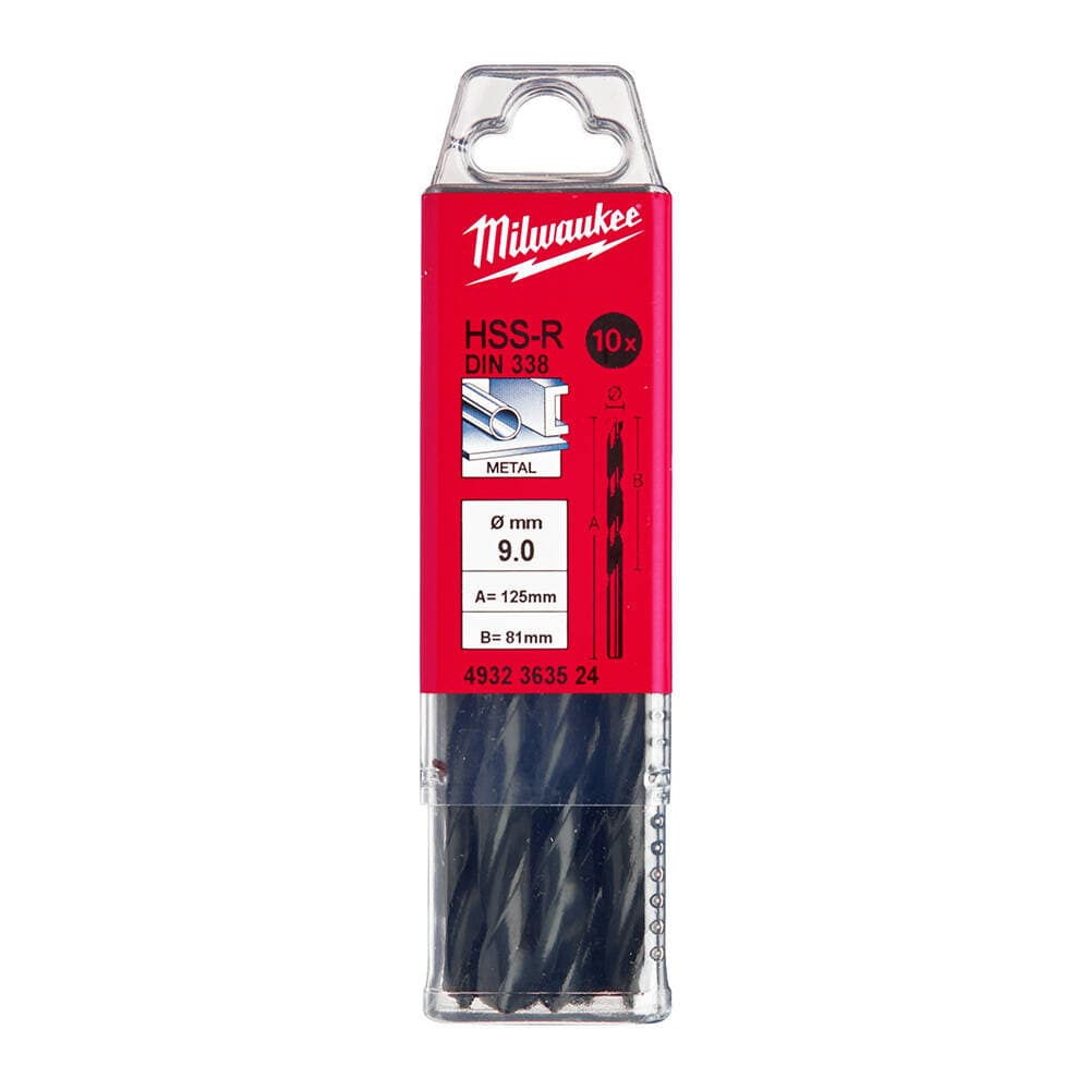 Milwaukee 9.0x125 mm HSS-R Metal Matkap Ucu - 10'lu