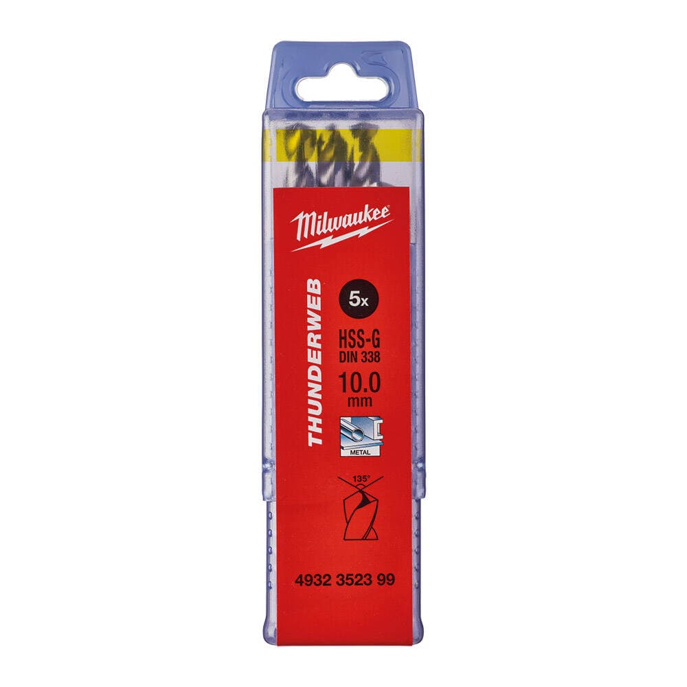 Milwaukee 10.0x133 mm Thunderweb Serisi Metal Matkap Ucu - 5'li