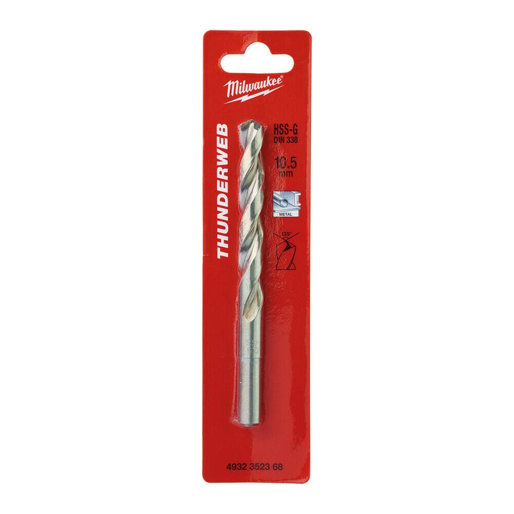 Milwaukee 10.5x133 mm Thunderweb Serisi Metal Matkap Ucu