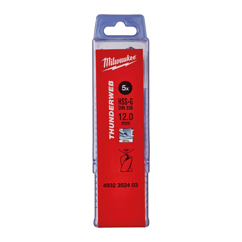 Milwaukee 12.0x151 mm Thunderweb Serisi Metal Matkap Ucu - 5'li