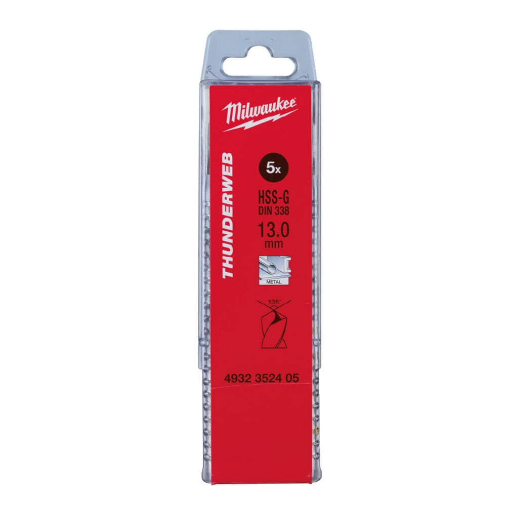Milwaukee 13.0x151 mm Thunderweb Serisi Metal Matkap Ucu - 5'li