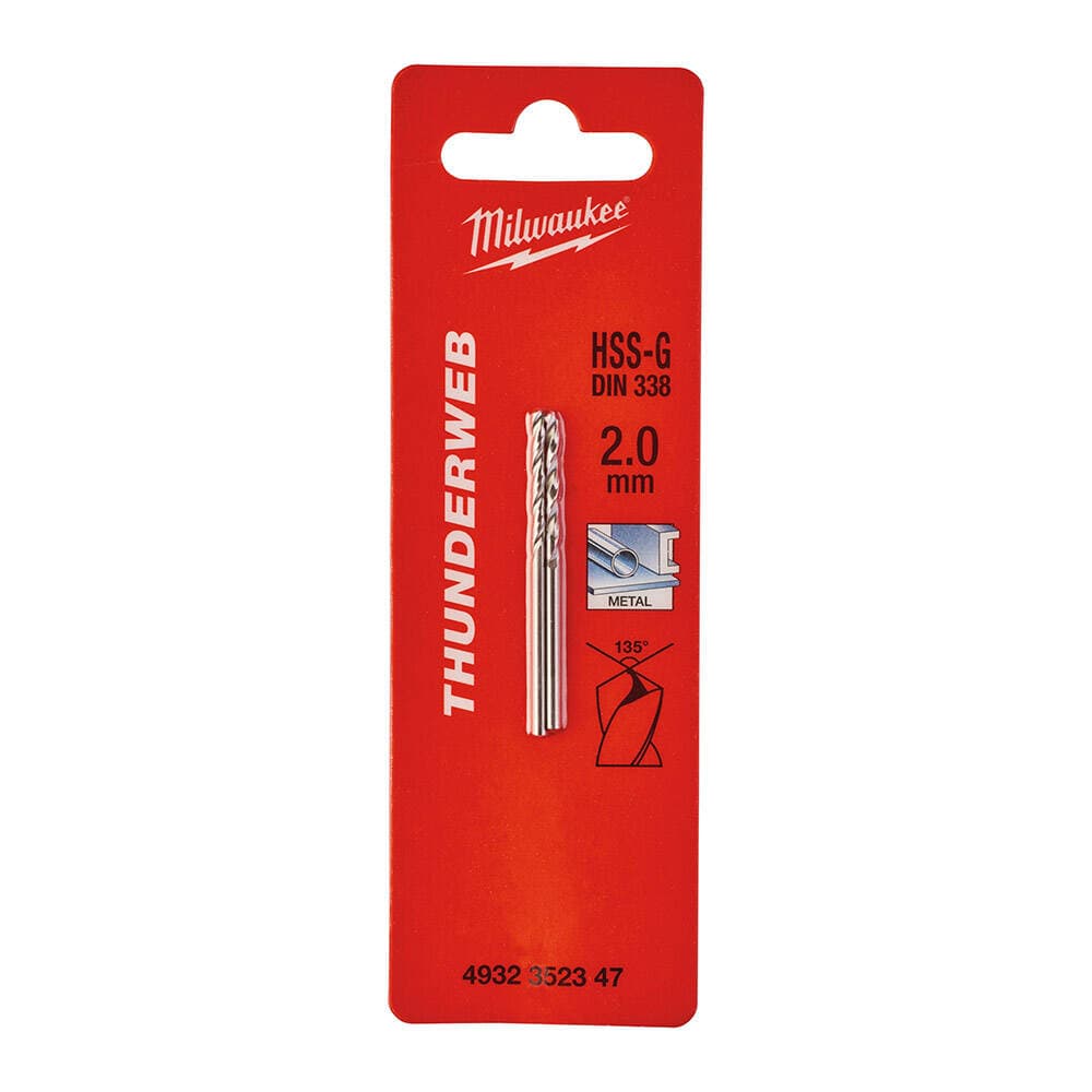 Milwaukee 2.0x49 mm Thunderweb Serisi Metal Matkap Ucu - 2'li