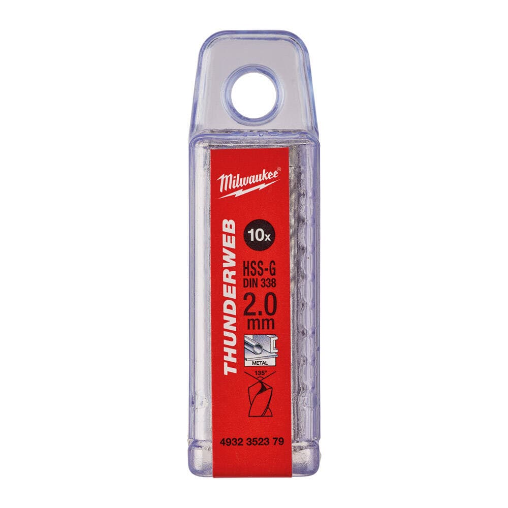 Milwaukee 2.0x4 mm Thunderweb Serisi Metal Matkap Ucu - 10'lu