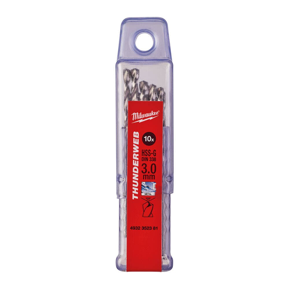 Milwaukee 3.0x61 mm Thunderweb Serisi Metal Matkap Ucu - 10'lu