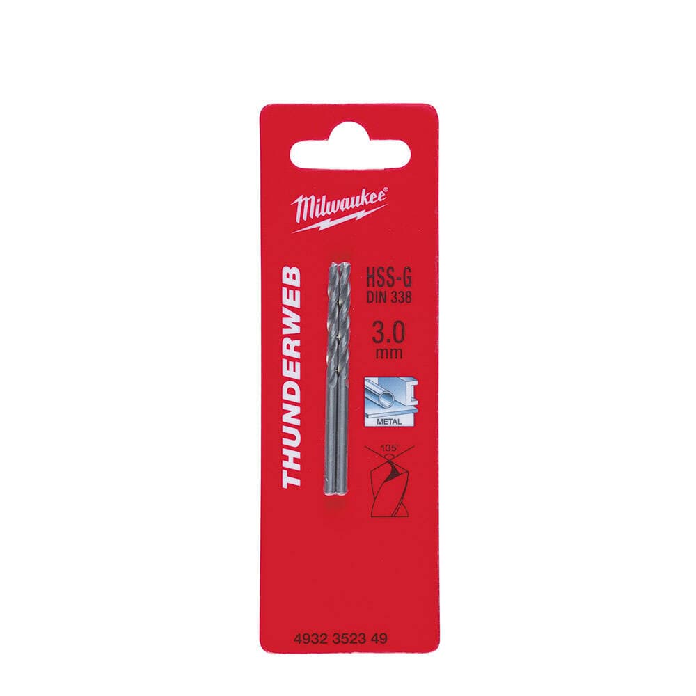 Milwaukee 3.0x61 mm Thunderweb Serisi Metal Matkap Ucu - 2'li