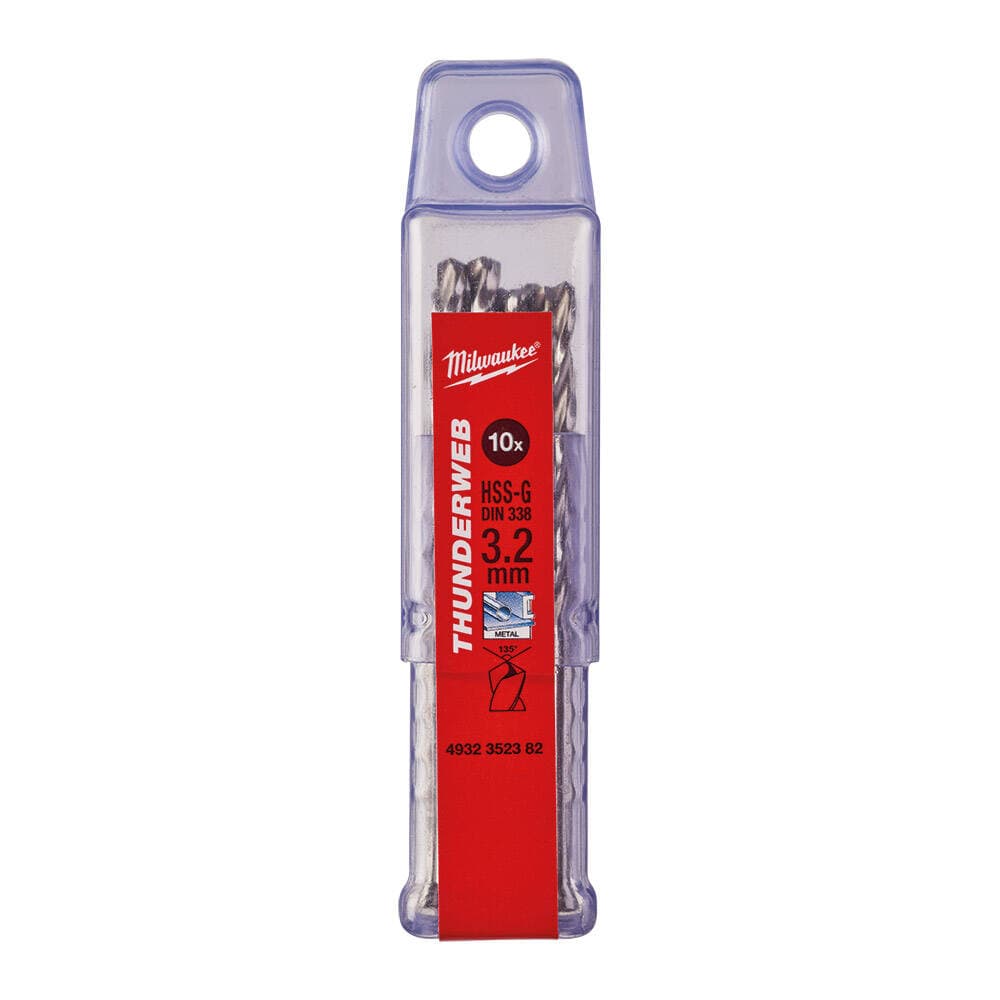 Milwaukee 3.2x65 mm Thunderweb Serisi Metal Matkap Ucu - 10'lu