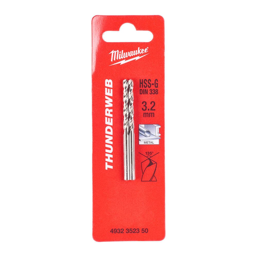 Milwaukee 3.2x65 mm Thunderweb Serisi Metal Matkap Ucu - 2'li