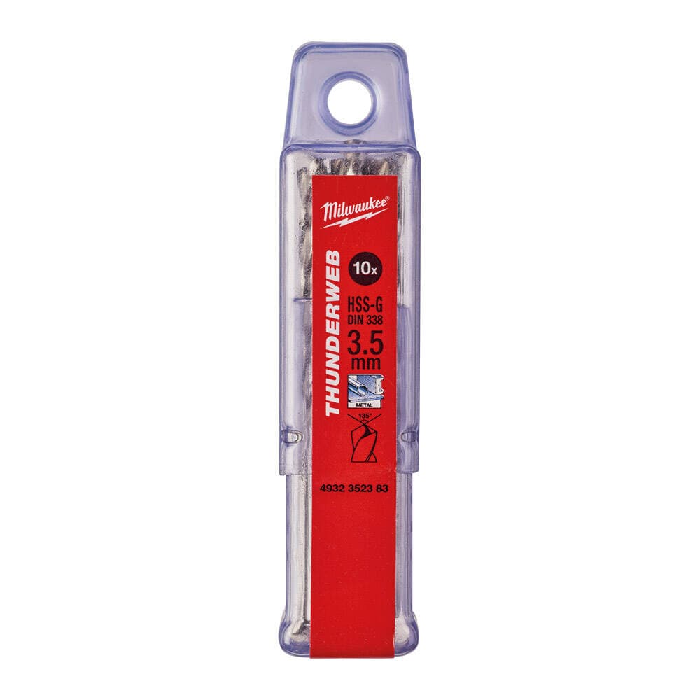 Milwaukee 3.5x70 mm Thunderweb Serisi Metal Matkap Ucu - 10'lu