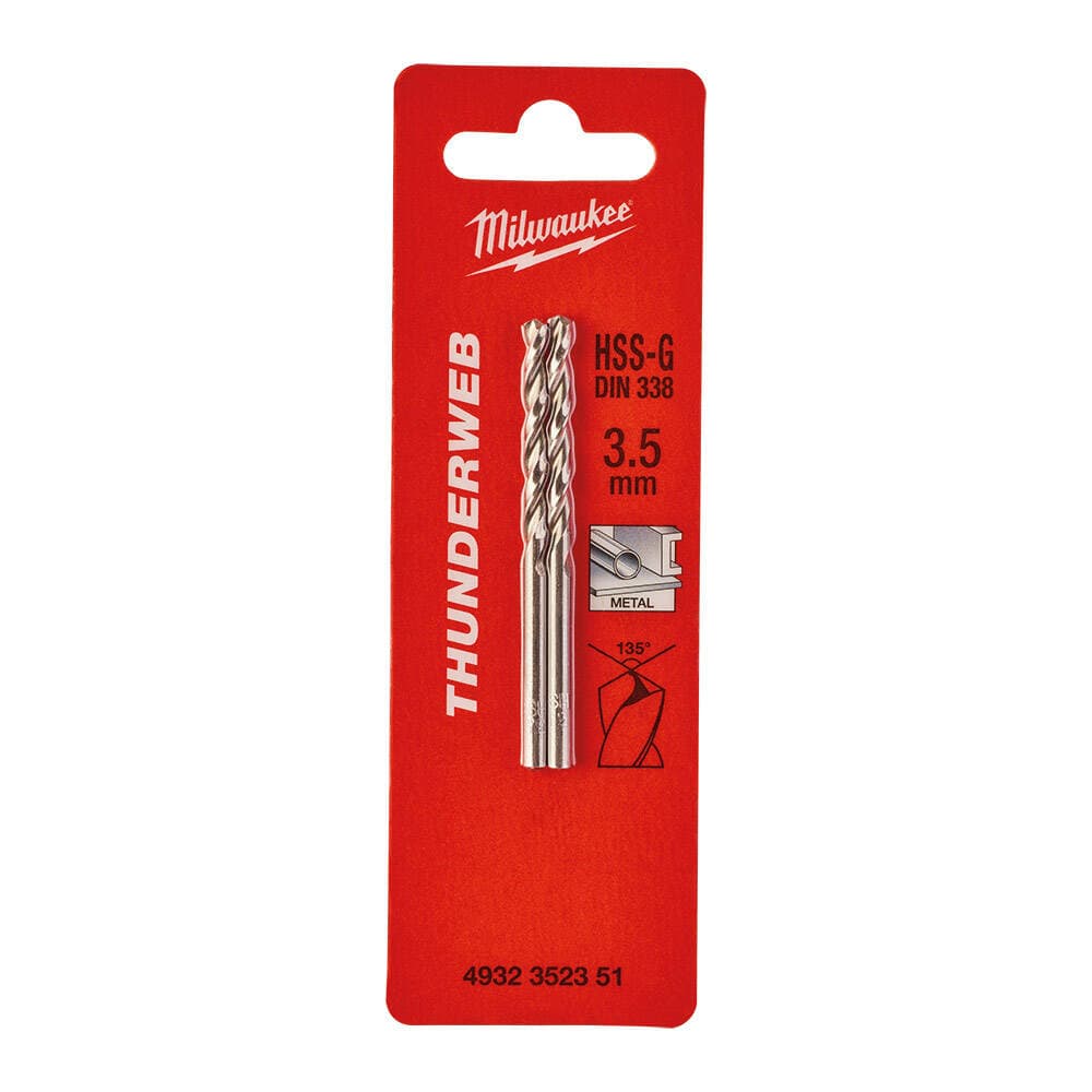 Milwaukee 3.5x70 mm Thunderweb Serisi Metal Matkap Ucu - 2'li