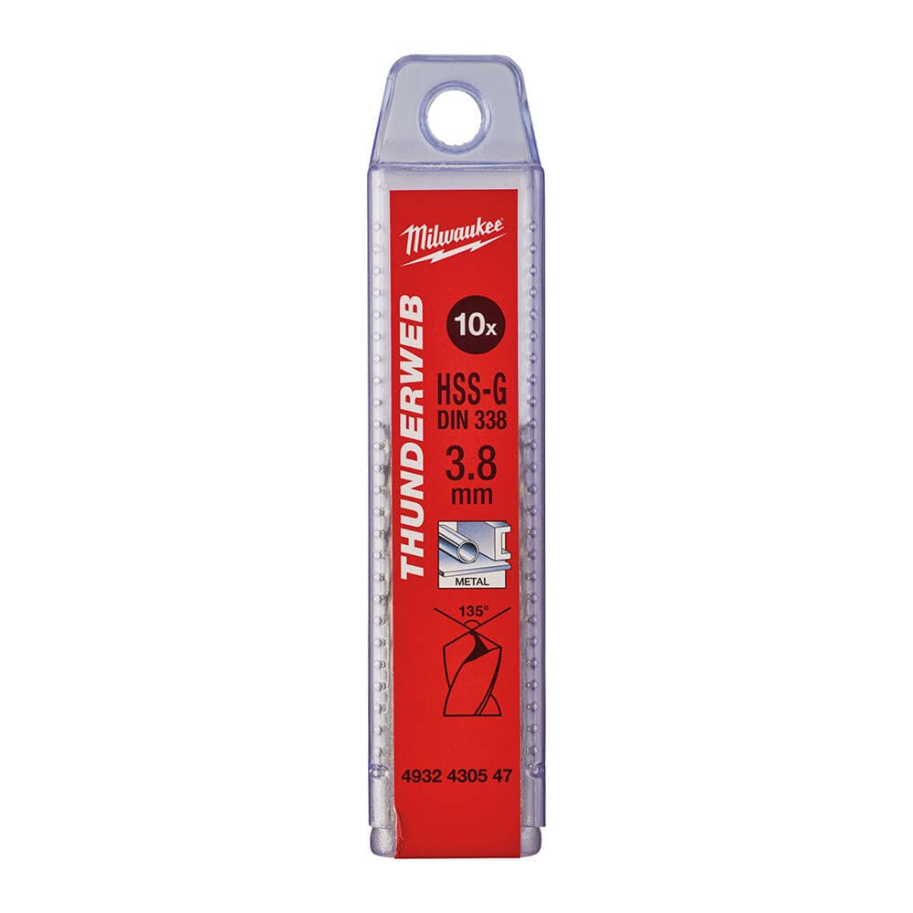 Milwaukee 3.8x75 mm Metal Matkap Ucu Thunderweb Seri 10'lu