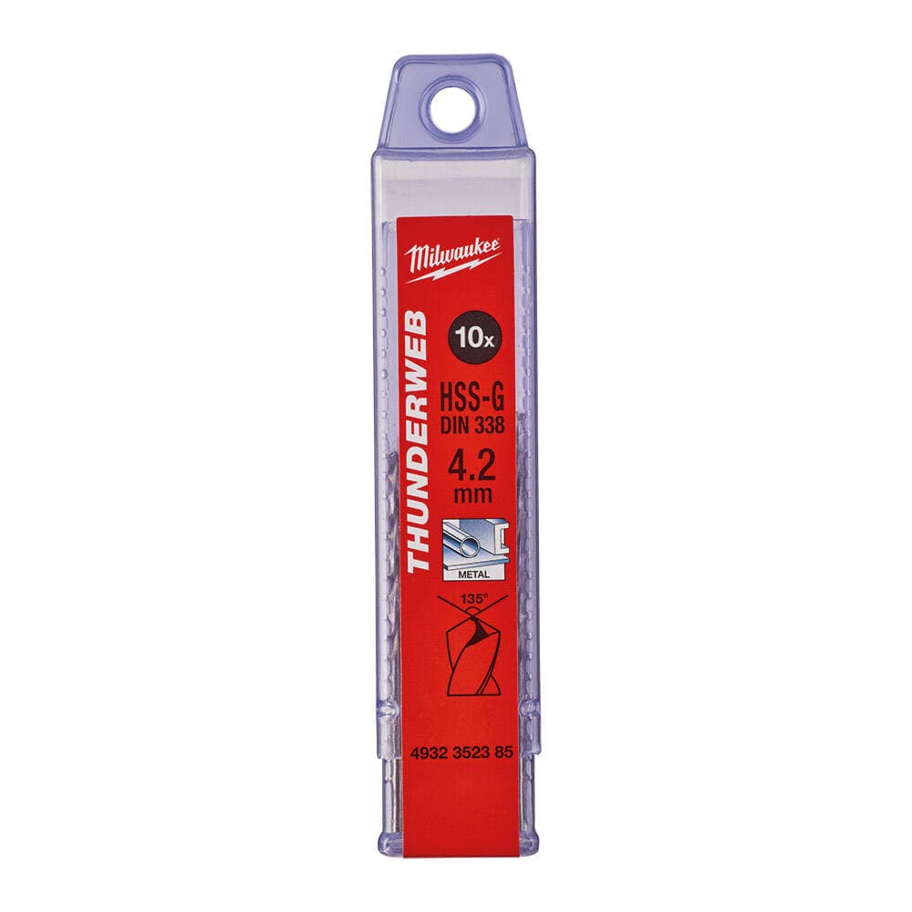 Milwaukee 4.2x75 mm Thunderweb Serisi Metal Matkap Ucu - 10'lu