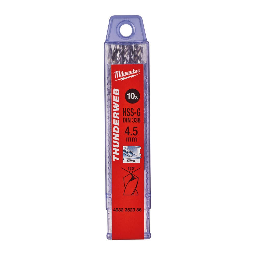 Milwaukee 4.5x80 mm Thunderweb Serisi Metal Matkap Ucu - 10'lu