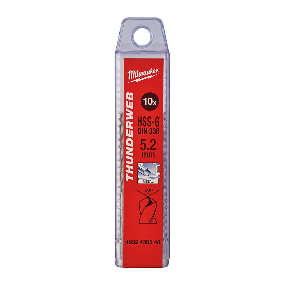 Milwaukee 5.2x86 mm Metal Matkap Ucu Thunderweb Seri 10'lu
