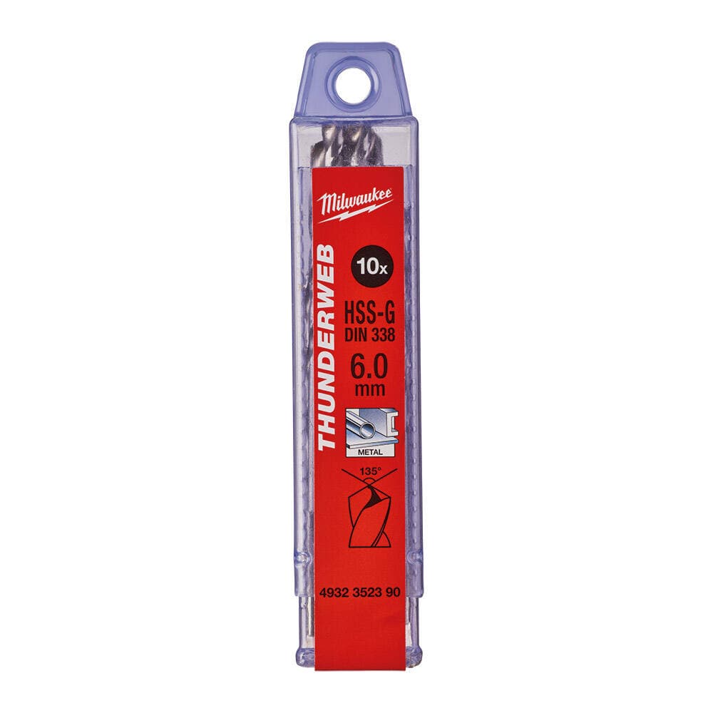 Milwaukee 6.0x93 mm Thunderweb Serisi Metal Matkap Ucu - 10'lu