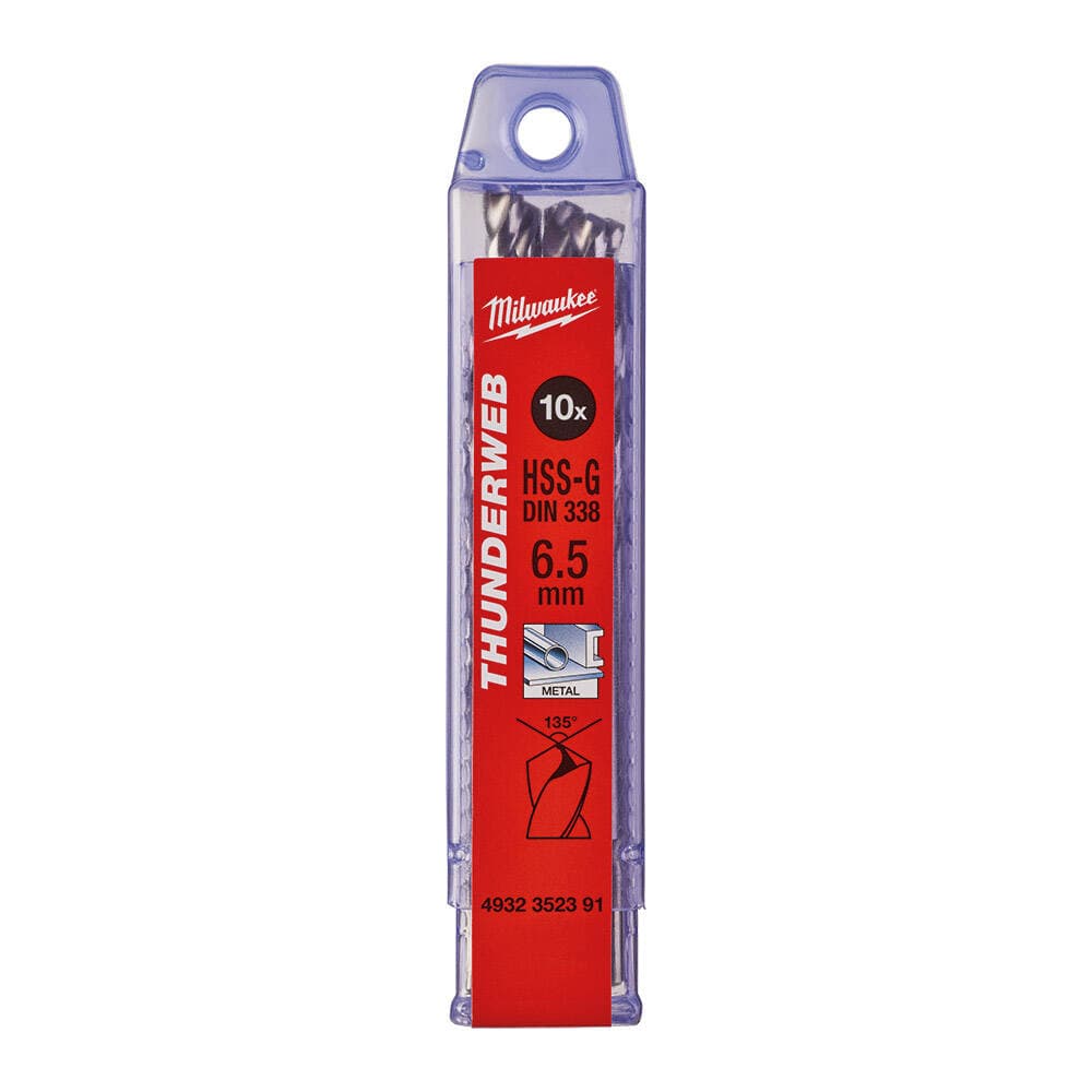 Milwaukee 6.5x101 mm Thunderweb Serisi Metal Matkap Ucu - 10'lu