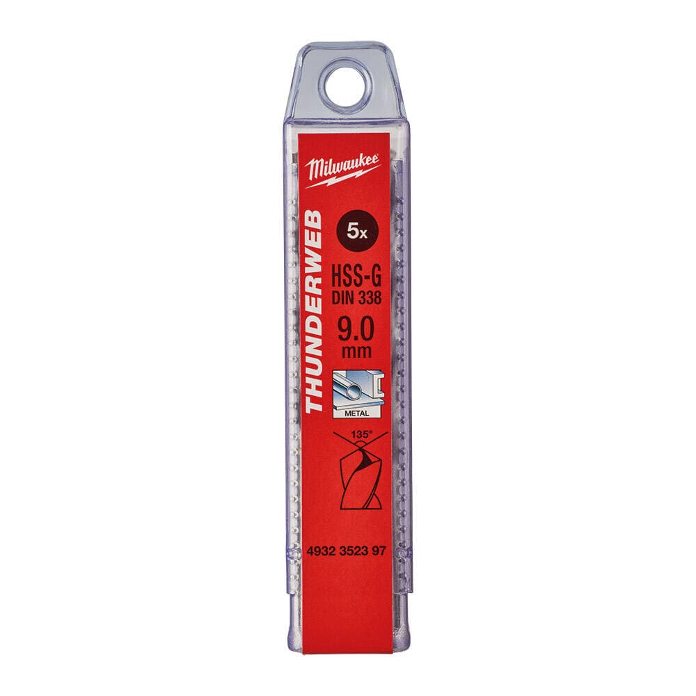 Milwaukee 9.0x125 mm Thunderweb Serisi Metal Matkap Ucu - 5'li