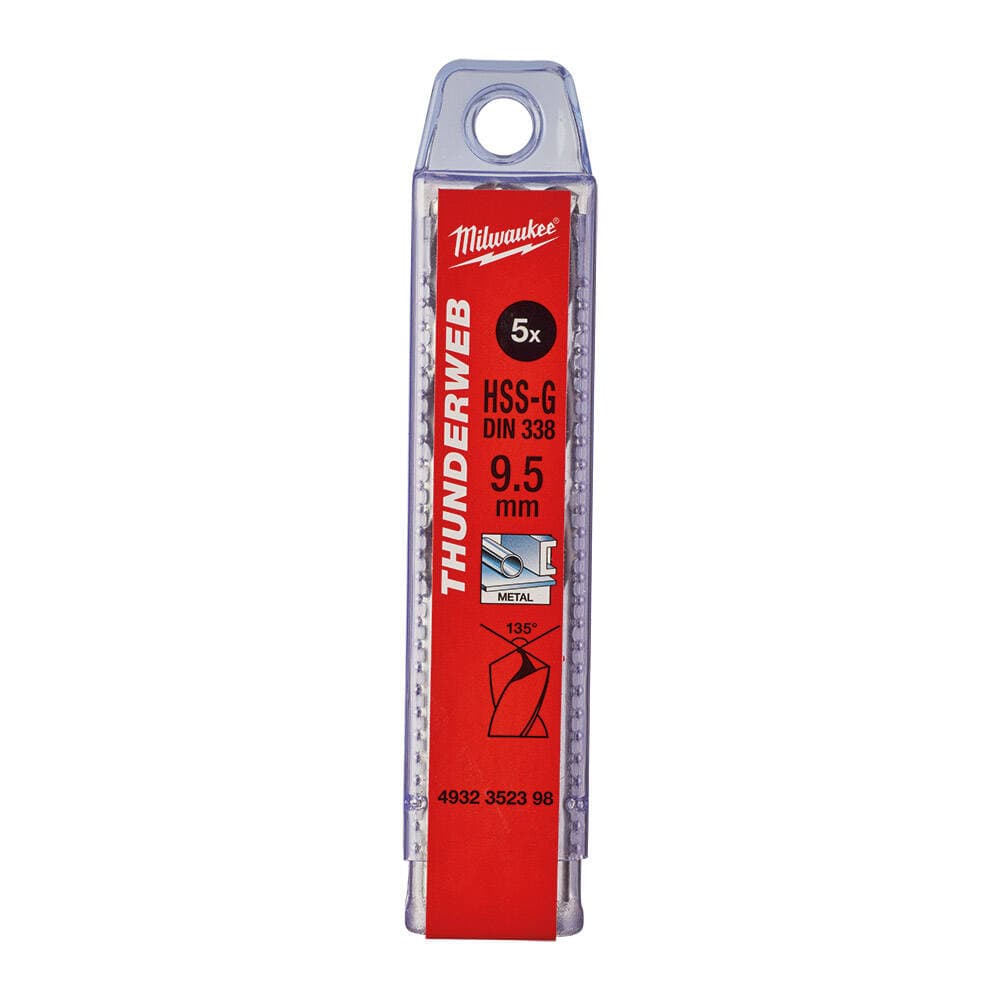 Milwaukee 9.5x125 mm Thunderweb Serisi Metal Matkap Ucu - 5'li