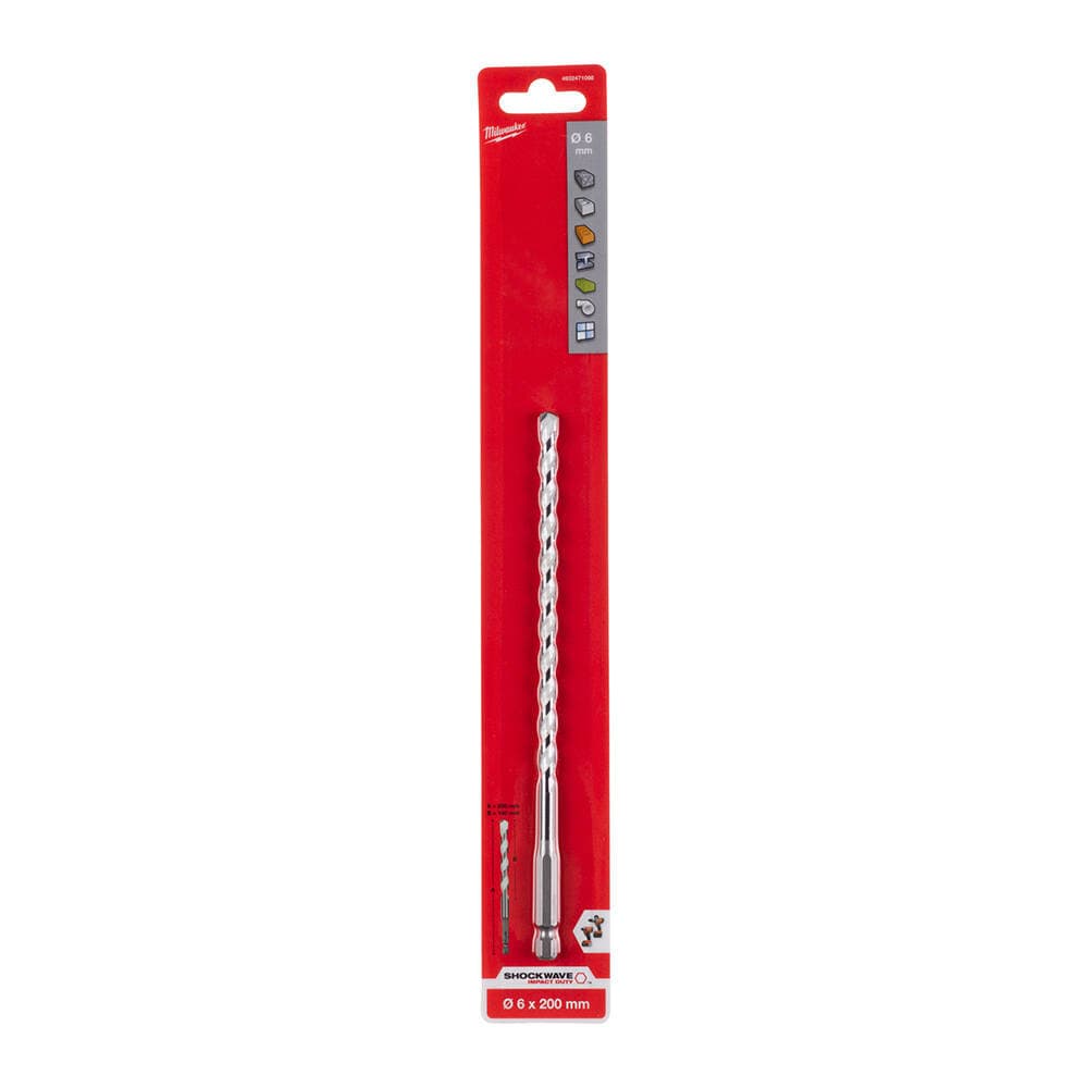 Milwaukee 6.0x140 mm Hex Girişli Multi Beton Matkap Ucu