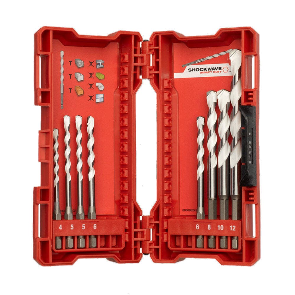 Milwaukee 8 Parça Hex Girişli Multi Beton Matkap Uç Seti (4932471112)