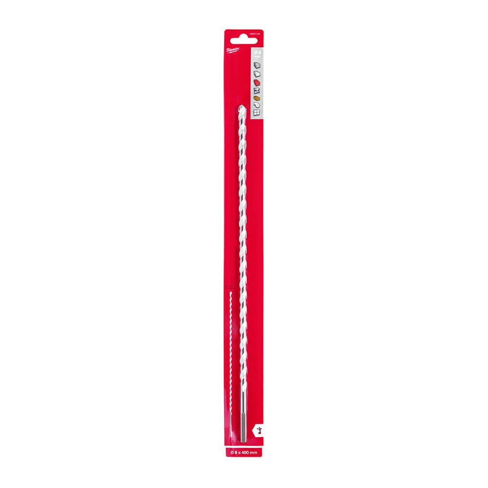 Milwaukee 8.0x340 mm Hex Girişli Multi Beton Matkap Ucu