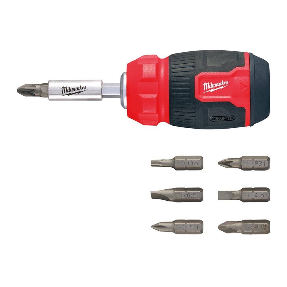 Milwaukee 8 Parça Kompakt Multi Uç Tornavida Seti