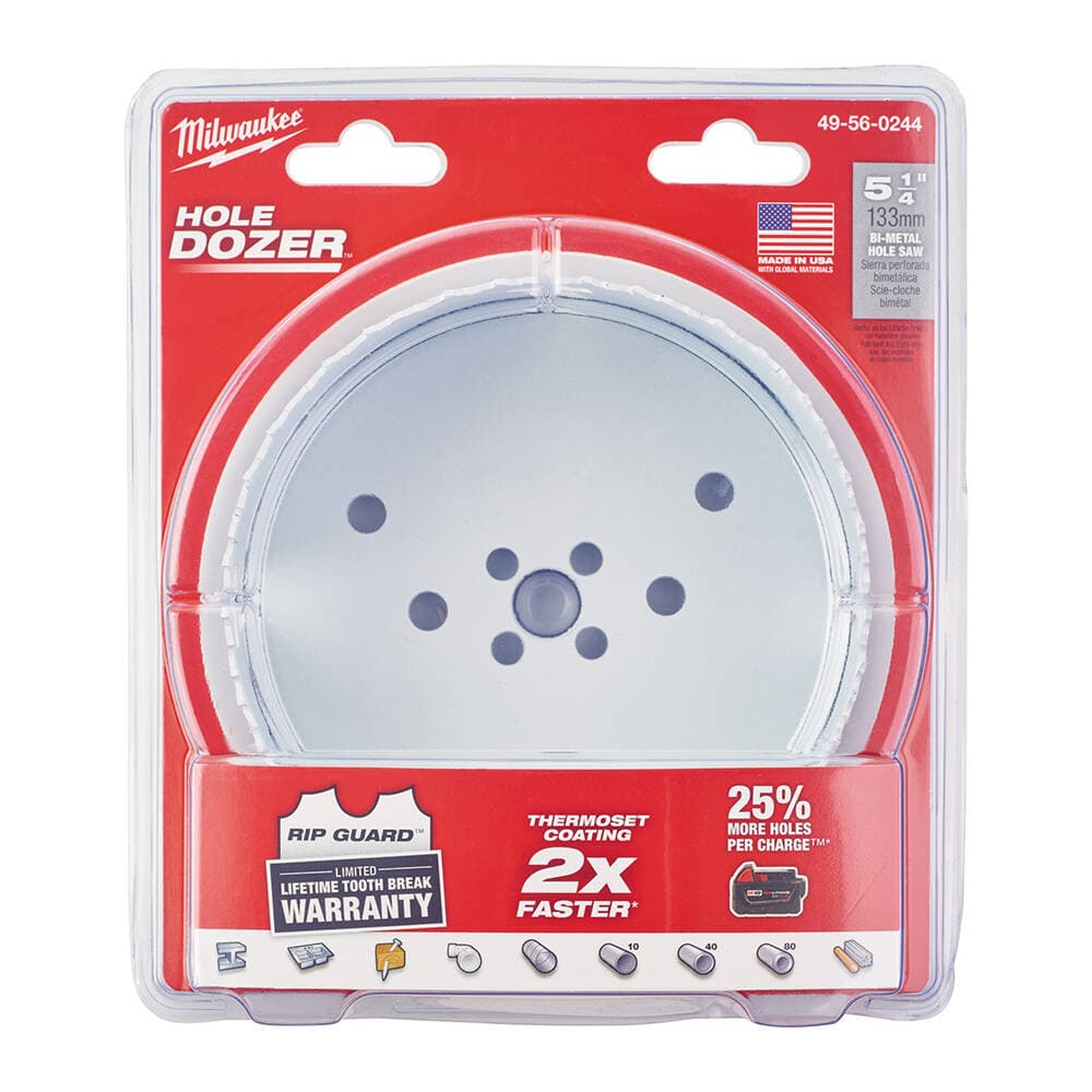 Milwaukee 133 mm%8 Kobaltlı Bi-Metal Endüstriyel Seri Panç