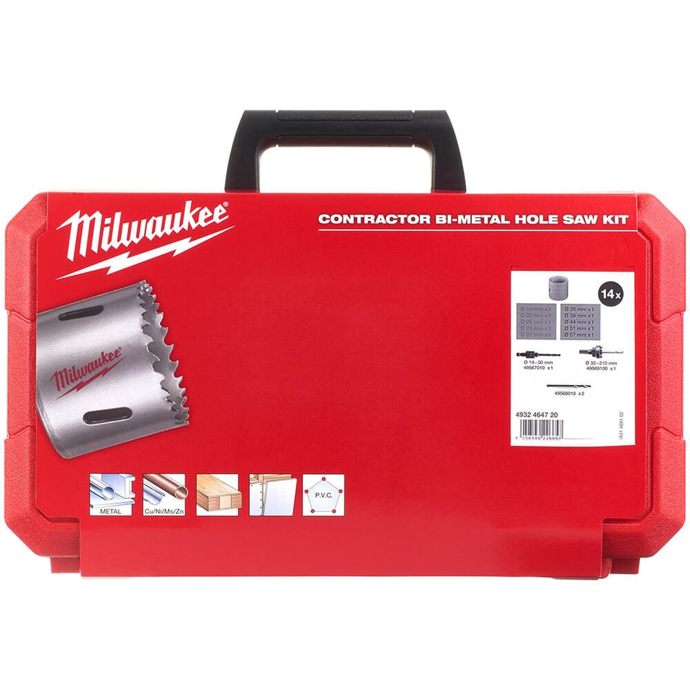 Milwaukee 14 Parça Contractor Bi-Metal Panç Seti