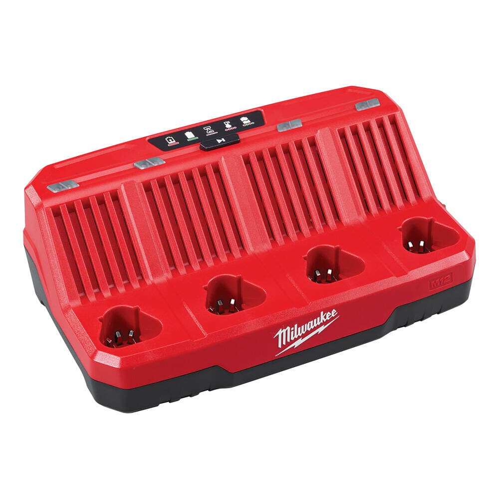 Milwaukee M12 C4 12V Dört Girişli Şarj Cihazı