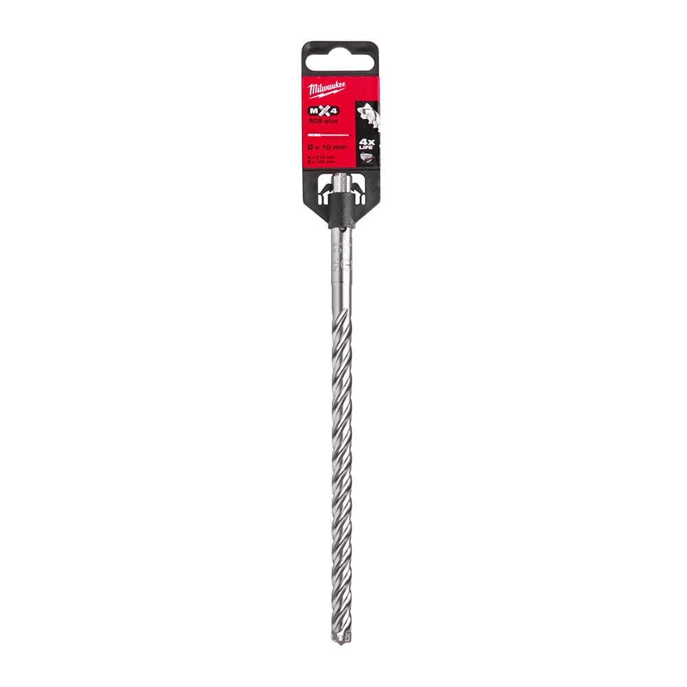 Milwaukee 10x210 mm SDS-Plus Mx4 Serisi 4 Elmaslı Matkap Ucu