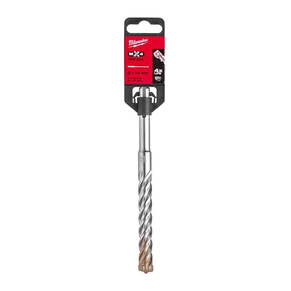 Milwaukee 14x160 mm SDS-Plus Mx4 Serisi 4 Elmaslı Matkap Ucu