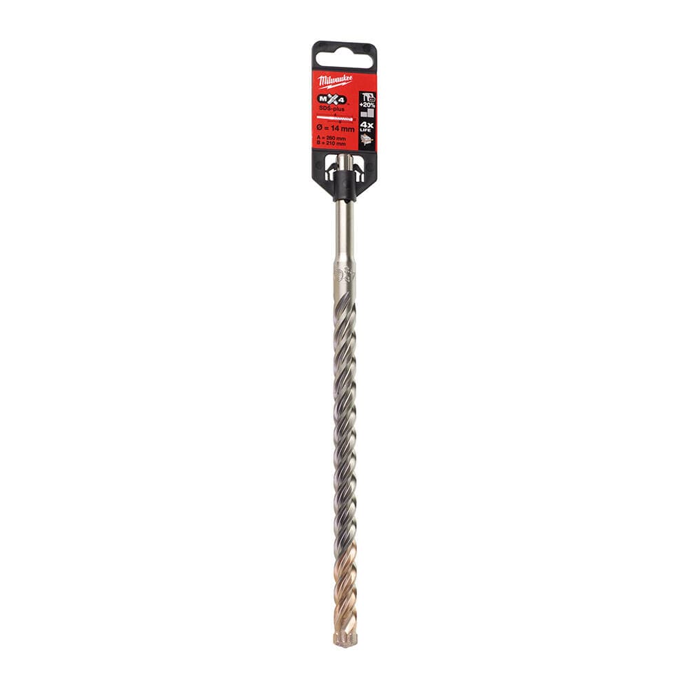 Milwaukee 14x260 mm SDS-Plus Mx4 Serisi 4 Elmaslı Matkap Ucu