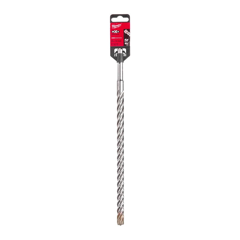 Milwaukee 14x310 mm SDS-Plus Mx4 Serisi 4 Elmaslı Matkap Ucu