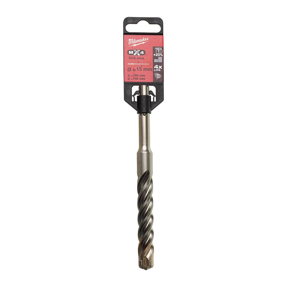 Milwaukee 15x160 mm SDS-Plus Mx4 Serisi 4 Elmaslı Matkap Ucu