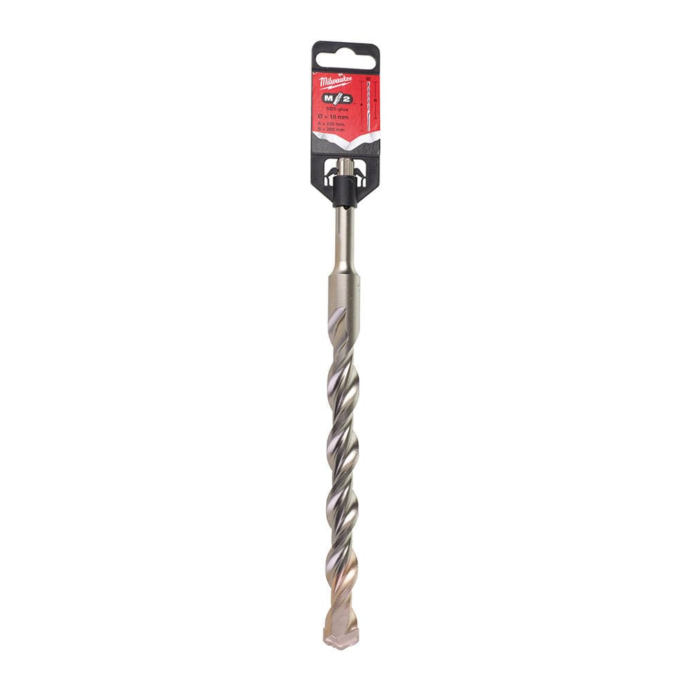 Milwaukee 18x250 mm SDS-Plus MS2 Seri 2 Elmaslı Matkap Ucu