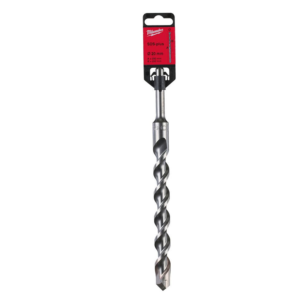 Milwaukee 20x250 mm SDS-Plus MS2 Seri 2 Elmaslı Matkap Ucu