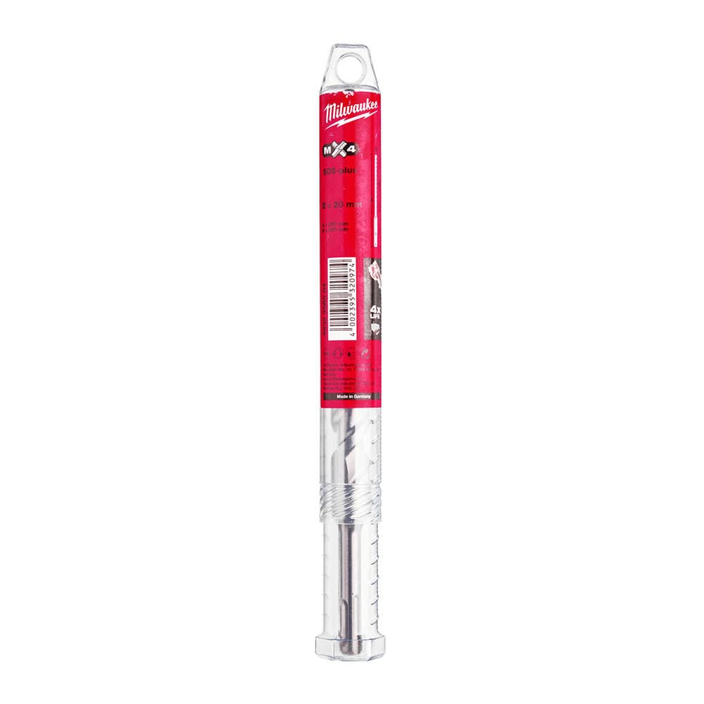 Milwaukee 20x250 mm SDS-Plus Mx4 Serisi 4 Elmaslı Matkap Ucu