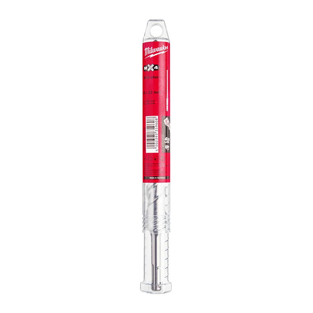 Milwaukee 22x250 mm SDS-Plus Mx4 Serisi 4 Elmaslı Matkap Ucu