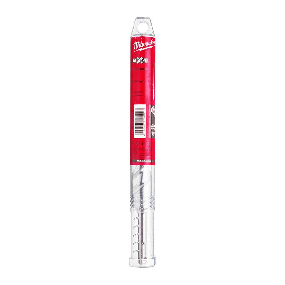 Milwaukee 24x250 mm SDS-Plus Mx4 Serisi 4 Elmaslı Matkap Ucu