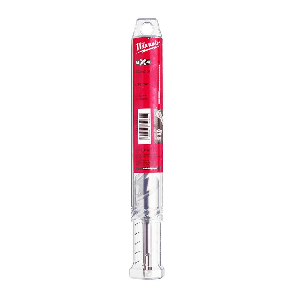 Milwaukee 28x250 mm SDS-Plus Mx4 Serisi 4 Elmaslı Matkap Ucu