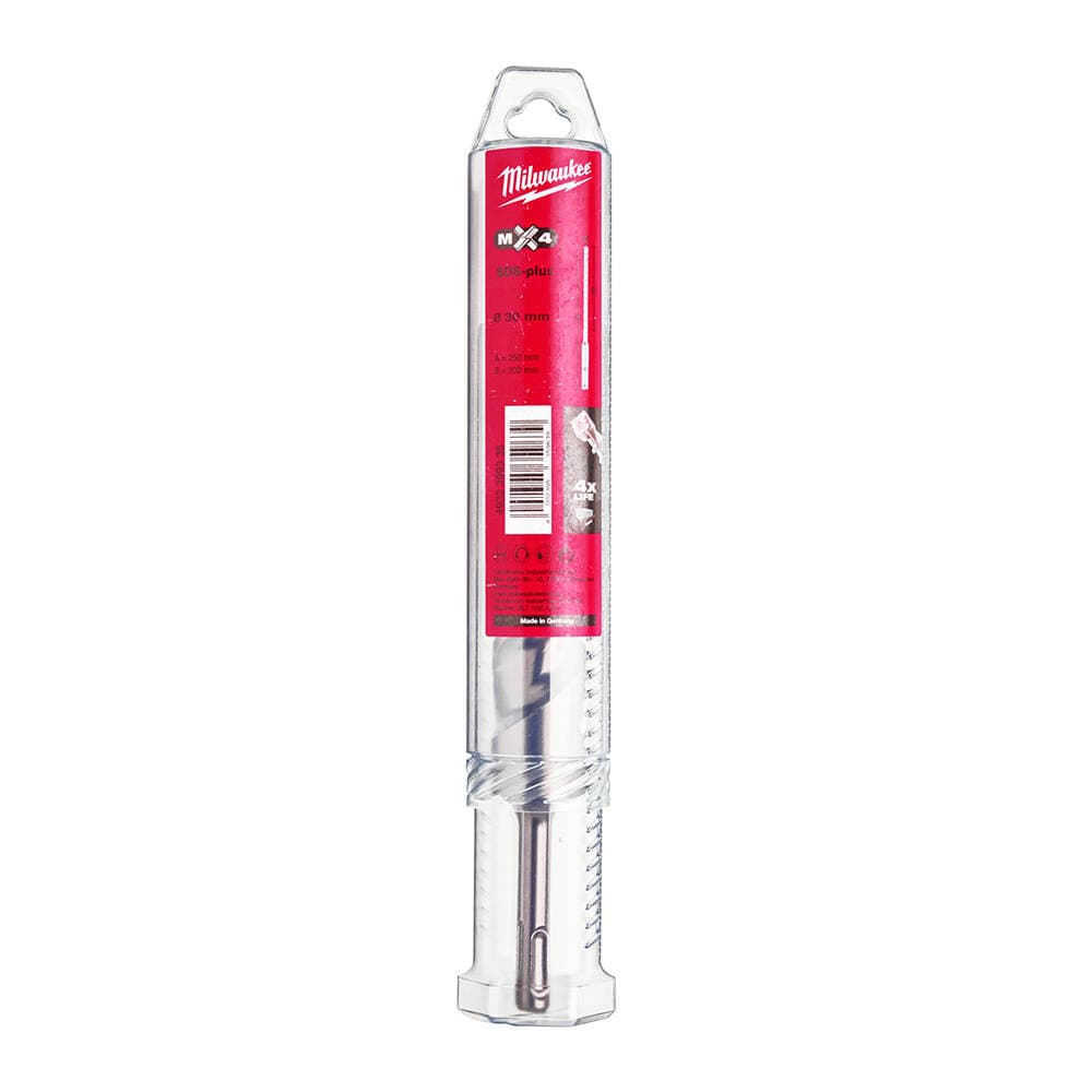 Milwaukee 30x250 mm SDS-Plus Mx4 Serisi 4 Elmaslı Matkap Ucu