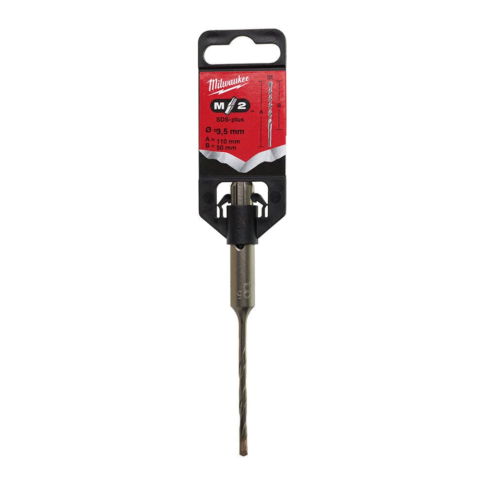 Milwaukee 3.5x110 mm SDS-Plus MS2 Seri 2 Elmaslı Matkap Ucu