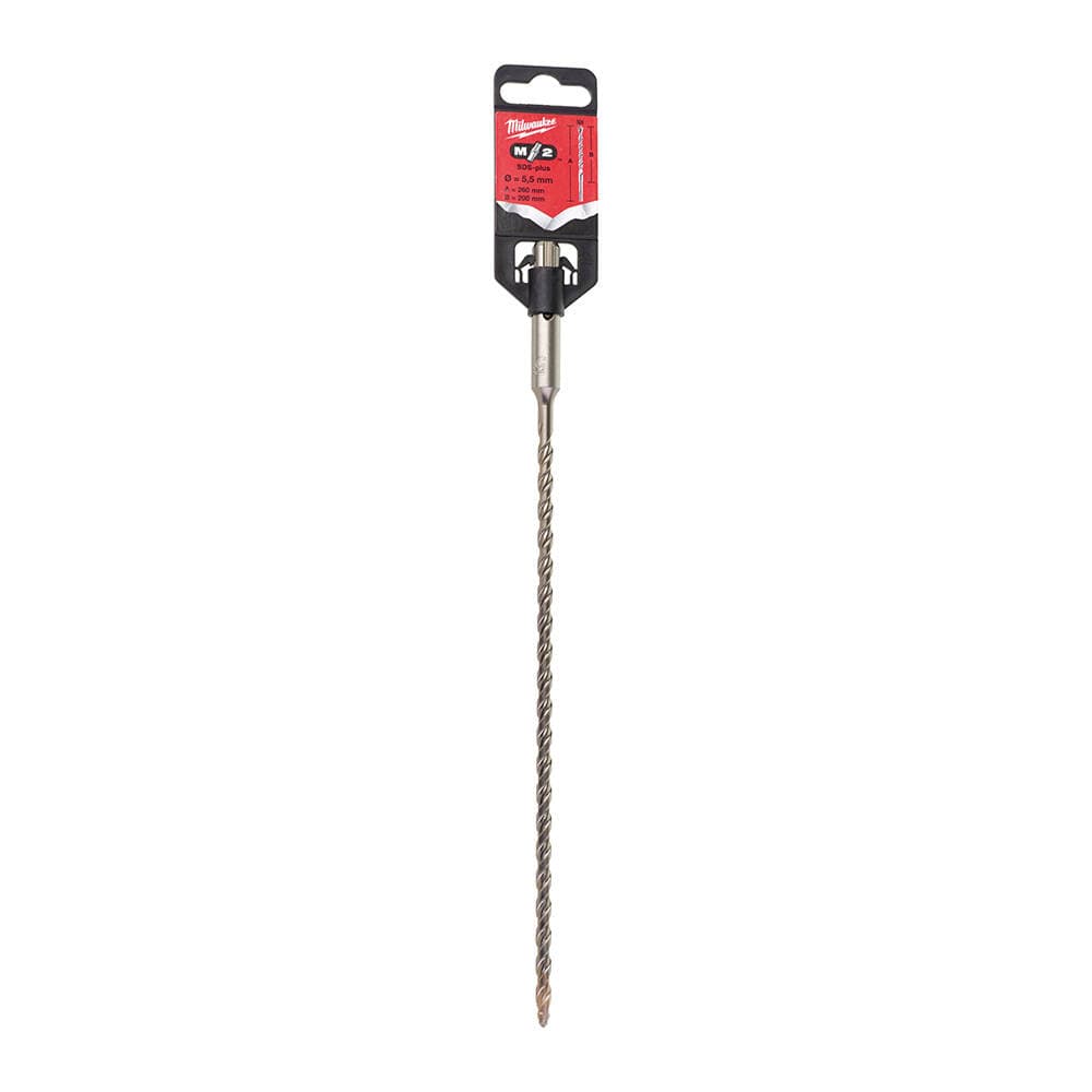 Milwaukee 5.5x260 mm SDS-Plus MS2 Seri 2 Elmaslı Matkap Ucu