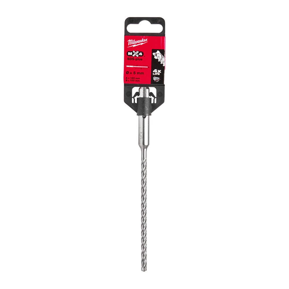 Milwaukee 5x165 mm SDS-Plus Mx4 Serisi 4 Elmaslı Matkap Ucu
