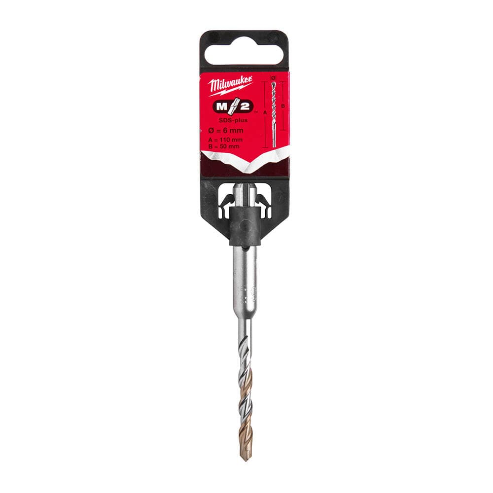 Milwaukee 6x110 mm SDS-Plus MS2 Seri 2 Elmaslı Matkap Ucu