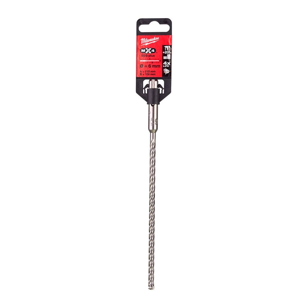 Milwaukee 6x215 mm SDS-Plus Mx4 Serisi 4 Elmaslı Matkap Ucu