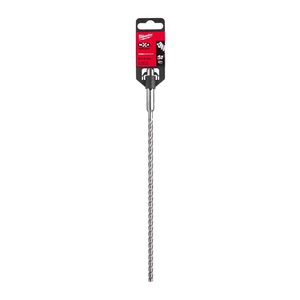 Milwaukee 6x265 mm SDS-Plus Mx4 Serisi 4 Elmaslı Matkap Ucu