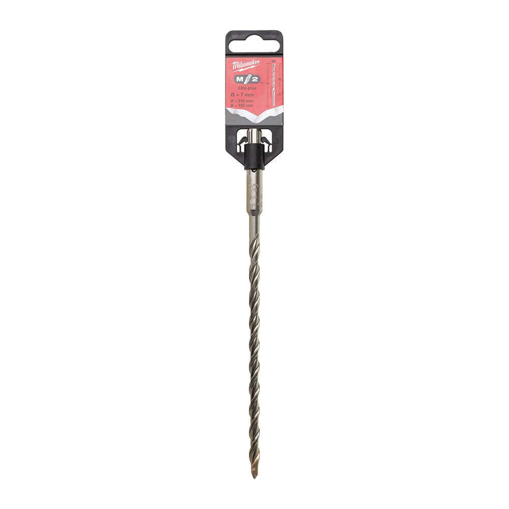 Milwaukee 7x210 mm SDS-Plus MS2 Seri 2 Elmaslı Matkap Ucu